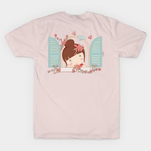 Girl At A Window T-Shirt